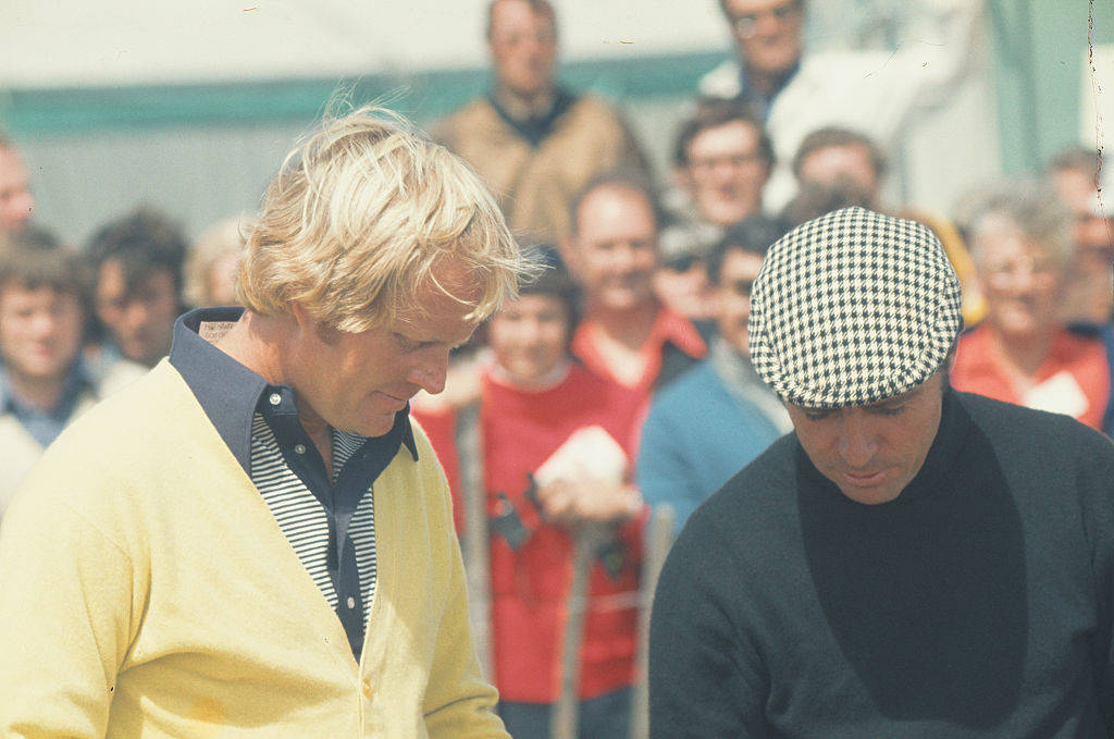 Jack Nicklaus and Gary Player at The Open in 1974
